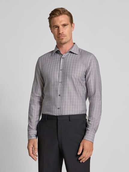 BOSS Slim fit zakelijk overhemd van premium materiaal, model 'HANK' Zand - 4