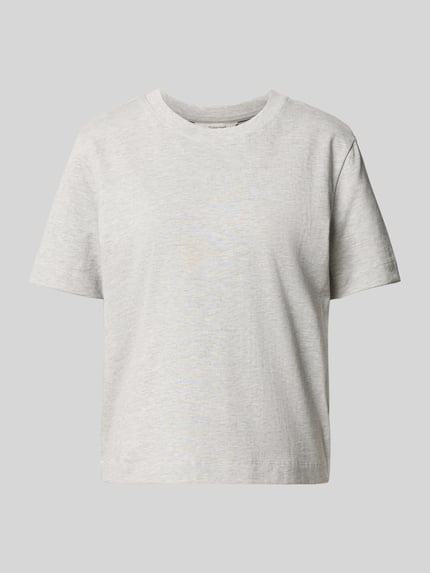 Boxy Fit T-Shirt aus Baumwoll-Viskose-Mix Modell 'ESSENTIAL' Shop The Look MANNEQUINE