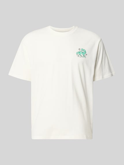 Produktfoto, T-Shirt mit Motiv-Print Modell 'VINTAGE CARTOON' van Jack & Jones, regular fit, witte katoen, ronde hals, heren