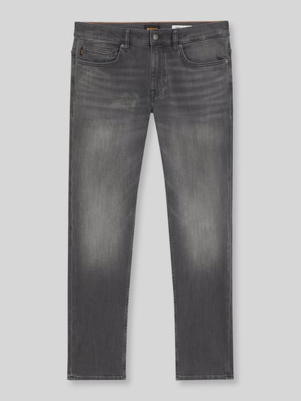 BOSS Orange Slim Fit Jeans mit Label-Detail Modell 'DELAWARE BO' Mittelgrau 2