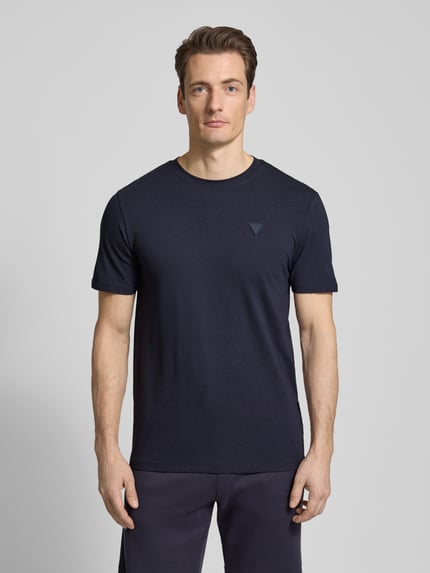GUESS Activewear T-Shirt mit Label-Detail Modell 'HEDLEY' Marine 4