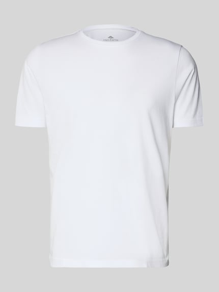Fynch-Hatton T-Shirt mit Logo-Print Weiss 2