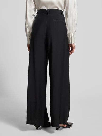 GUIDO MARIA KRETSCHMER WOMAN Stoffen broek met Franse steekzakken model 'FINJA' Zwart - 5