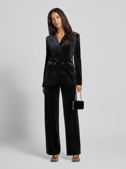 Jake*s Collection Stoffhose mit Gesäßtaschen Black 1