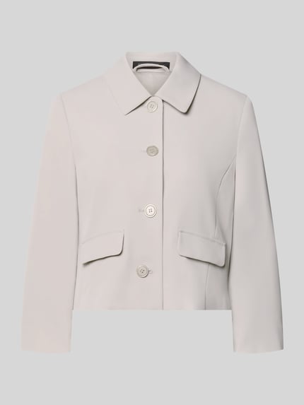 regular fit blazer met platte kraag Shop The Look MANNEQUINE