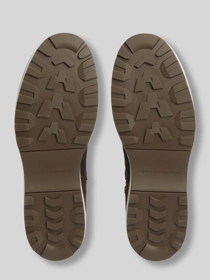 Tommy Hilfiger Schnürstiefel aus echtem Rindsleder Dunkelbraun 3