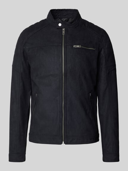 JACK & JONES Jacke in Leder-Optik Modell 'JEROCKY' Black 2