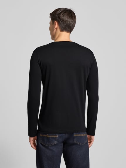 Polo Ralph Lauren Underwear Katoenen shirt met lange mouwen en labelstitching Zwart - 5