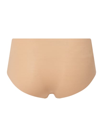 HANRO Panty mit Stretch-Anteil - nahtlos  Modell Invisible Cotton Mittelbraun 4