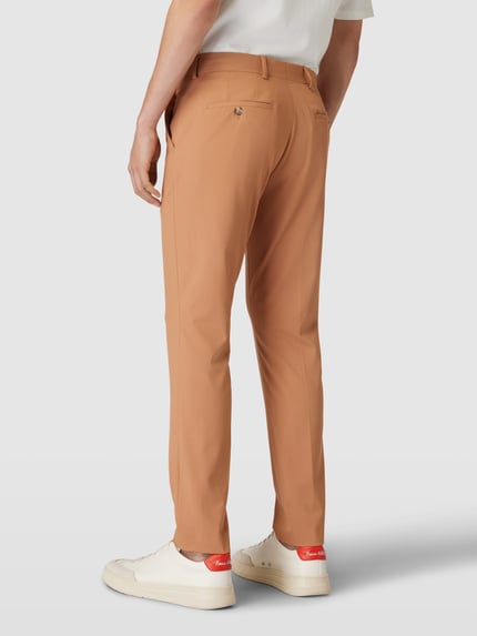 Selected Slim fit pantalon in effen design, model 'LIAM' Terracotta - 5
