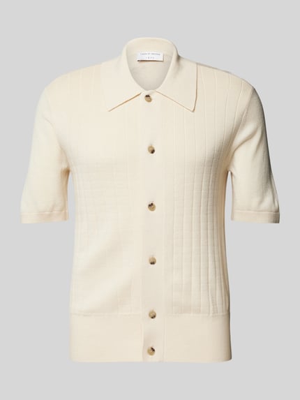 Tiger of Sweden Freizeithemd aus Woll-Mix mit Strukturmuster Modell 'Araawen' Offwhite 2