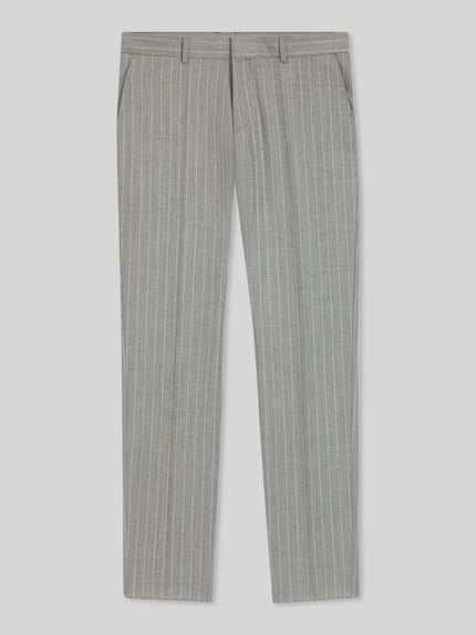 BOSS Regular fit pantalon van zuivere scheerwol, model 'GENIUS' Lichtgrijs - 2