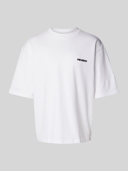 REVIEW Oversized T-shirt met labelprint Wit - 2