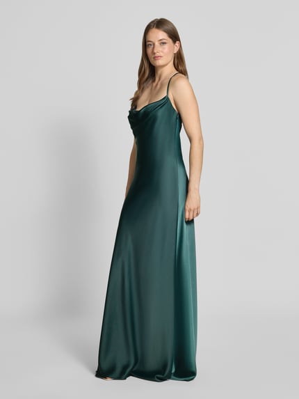 VM by Vera Mont Abendkleid mit Wasserfall-Ausschnitt Dunkelgruen 1
