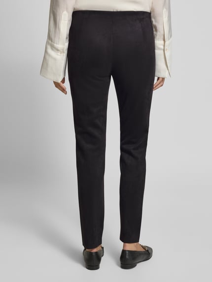 Christian Berg Woman Skinny fit stoffen broek met siernaden Zwart - 5