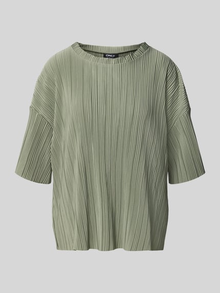 ONLY Regular Fit T-Shirt mit Rundhals-Ausschnitt Modell 'RAVENNA' Schilf 2