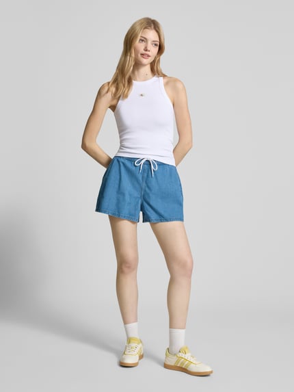 NOISY MAY® High waist korte jeans met steekzakken, model 'MOLLA' Lichtblauw - 1