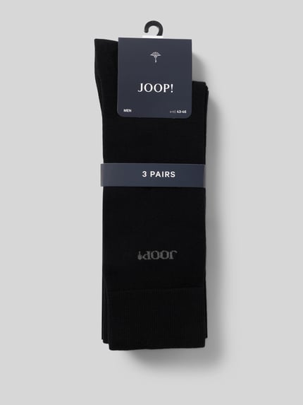 JOOP! COLLECTION Socken aus Baumwoll-Mix im 3er-Pack Black 3