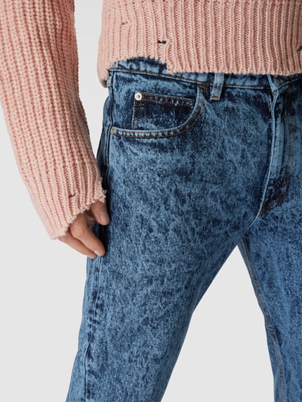 Marni Jeansy krój slim fit w melanżowej optyce Królewski niebieski 3