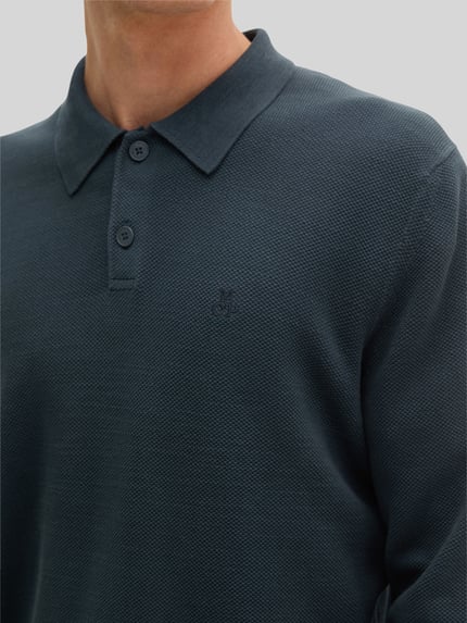 Marc O'Polo Pullover mit Polokragen Marine 3
