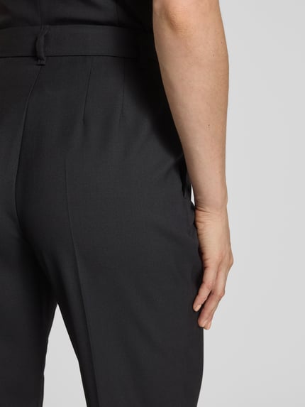 Marc Cain Feminine Fit Anzughose mit Bügelfalten Black 3