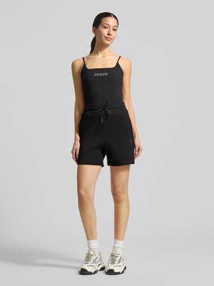GUESS Activewear Top met bandjes met Logo Model 'ORTENSIA' Zwart - 1
