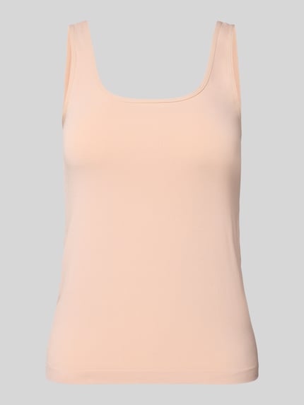 slim fit tanktop met ronde hals Shop The Look MANNEQUINE