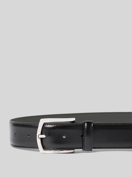 BOSS Ledergürtel mit Logo-Schliesse Black 2