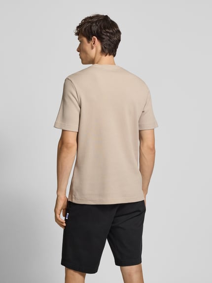ONLY & SONS Regular Fit T-Shirt mit Waffelmuster Beige 5