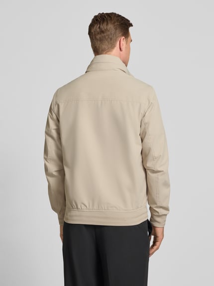 Tom Tailor Regular Fit Funktionsjacke mit Schalkragen Offwhite Melange 5