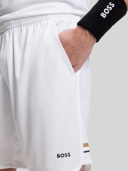 BOSS Green Regular Fit Sportshorts Modell 'JT_TOC GAME' Weiss 3
