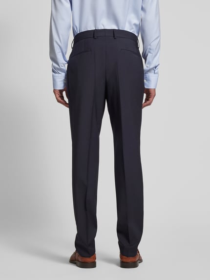 BOSS Regular Fit Anzughose mit Bügelfalten Modell 'Genius' Marine 5