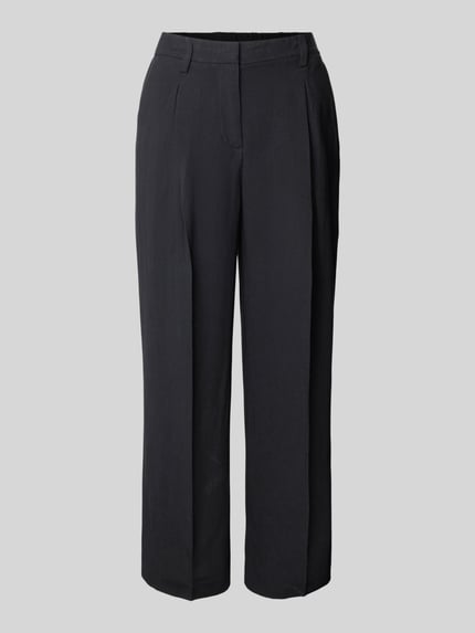 Bootcut Fit Stoffhose aus Viskose-Leinen-Mix Modell 'Celino' Shop The Look MANNEQUINE