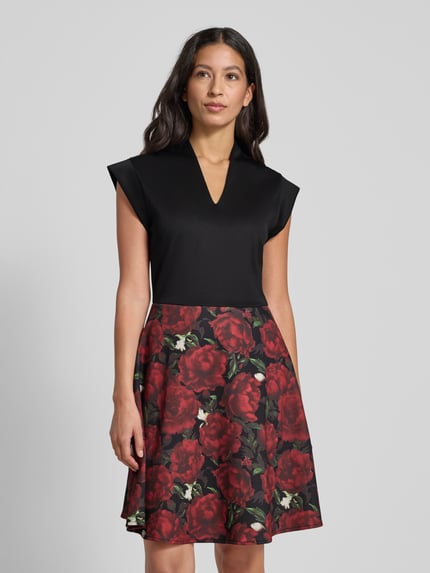 GUIDO MARIA KRETSCHMER WOMAN Cocktailjurk met V-hals, model 'Paulina' Bordeaux - 4