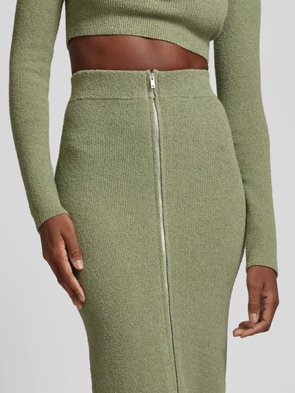 Nanushka Maxirok met riblook Groen - 3