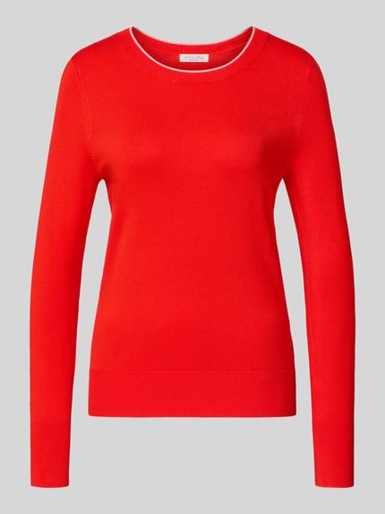 Christian Berg Woman Gebreide pullover met ribboorden Lichtrood - 2