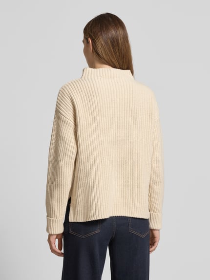Selected Regular Fit Strickpullover aus Baumwoll-Mix Modell 'SELMA' Beige 5
