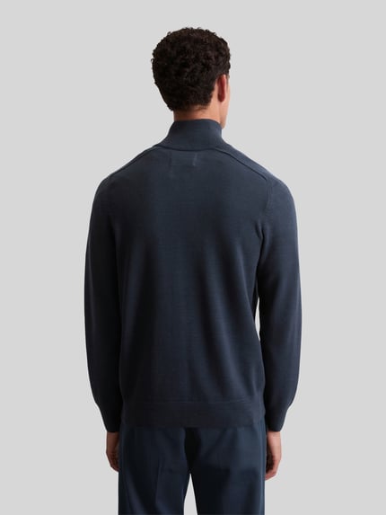 Marc O'Polo Regular fit gebreid jack van puur katoen Marineblauw - 5