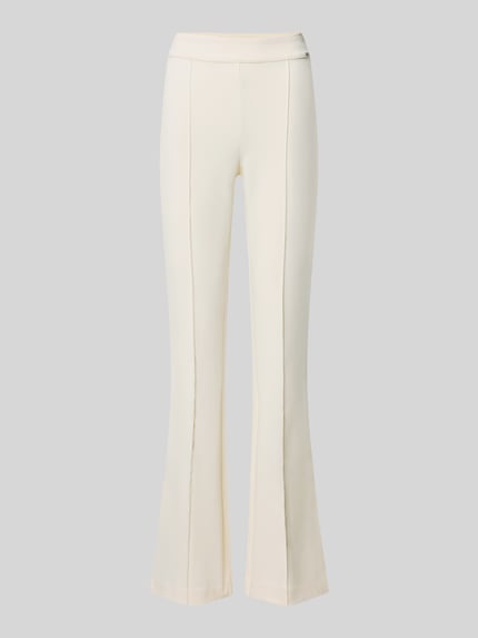 Flared broek met lengtenaden model 'NEW FLARED EVELINA' Shop The Look MANNEQUINE