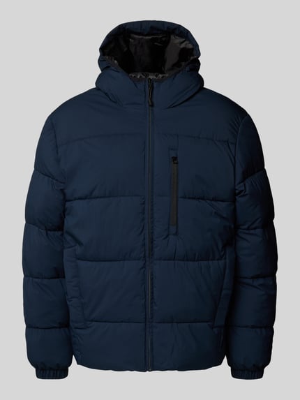 Tom Tailor Denim Regular Fit Puffer Jacket mit Kapuze Dunkelblau 2