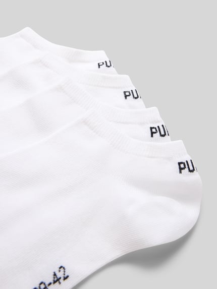PUMA Sneakersocken mit Logo im 4er-Pack Weiss 2