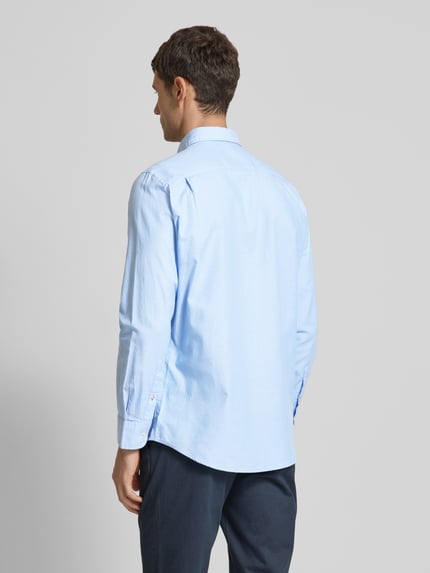 Christian Berg Men Regular Fit Freizeithemd aus reiner Baumwolle Bleu 5