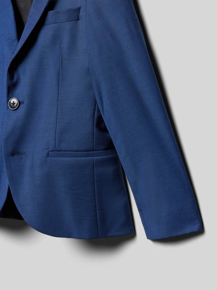 Produktfoto, Żakiet z mieszanki materiałów z mieszanką wełny lana, krój regular fit, kołnierz z połami, zapięcie na guzik, Model 'SOLARIS' od Jack & Jones, długość tyłu 49 cm, szerokość ramion 31 cm, długość rękawów 45 cm