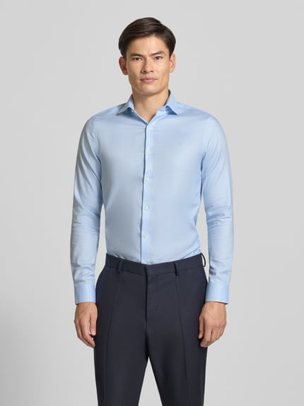 CK Calvin Klein Slim fit zakelijk overhemd van katoenmix Bleu - 4