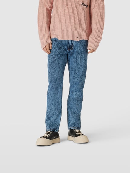 Marni Jeansy krój slim fit w melanżowej optyce Królewski niebieski 4