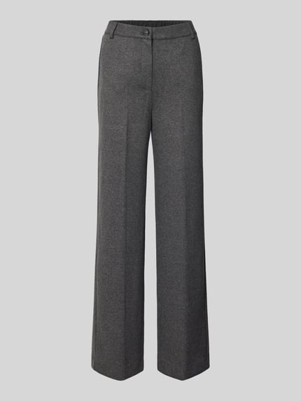 Weekend Max Mara Spodnie o kroju regular fit z mieszanki bawełny i wiskozy Średnioszary 2
