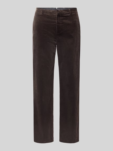 Selected Regular Fit Business-Hose mit Bundfalte Dunkelbraun 2