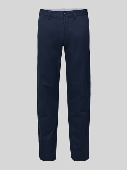 Produktfoto, Stoffhose mit Gesäßtaschen von Polo Ralph Lauren für Herren aus Baumwoll-Elasthan-Mix, Slim-Fit, dunkelblau, glatte Struktur