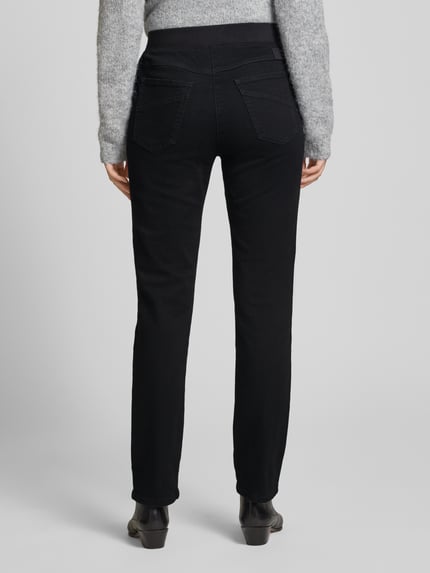 Raphaela By Brax Straight Fit Jeans mit elastischem Bund Black 5