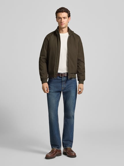Geox Regular Fit Blouson mit Zweiwege-Reißverschluss Oliv 1